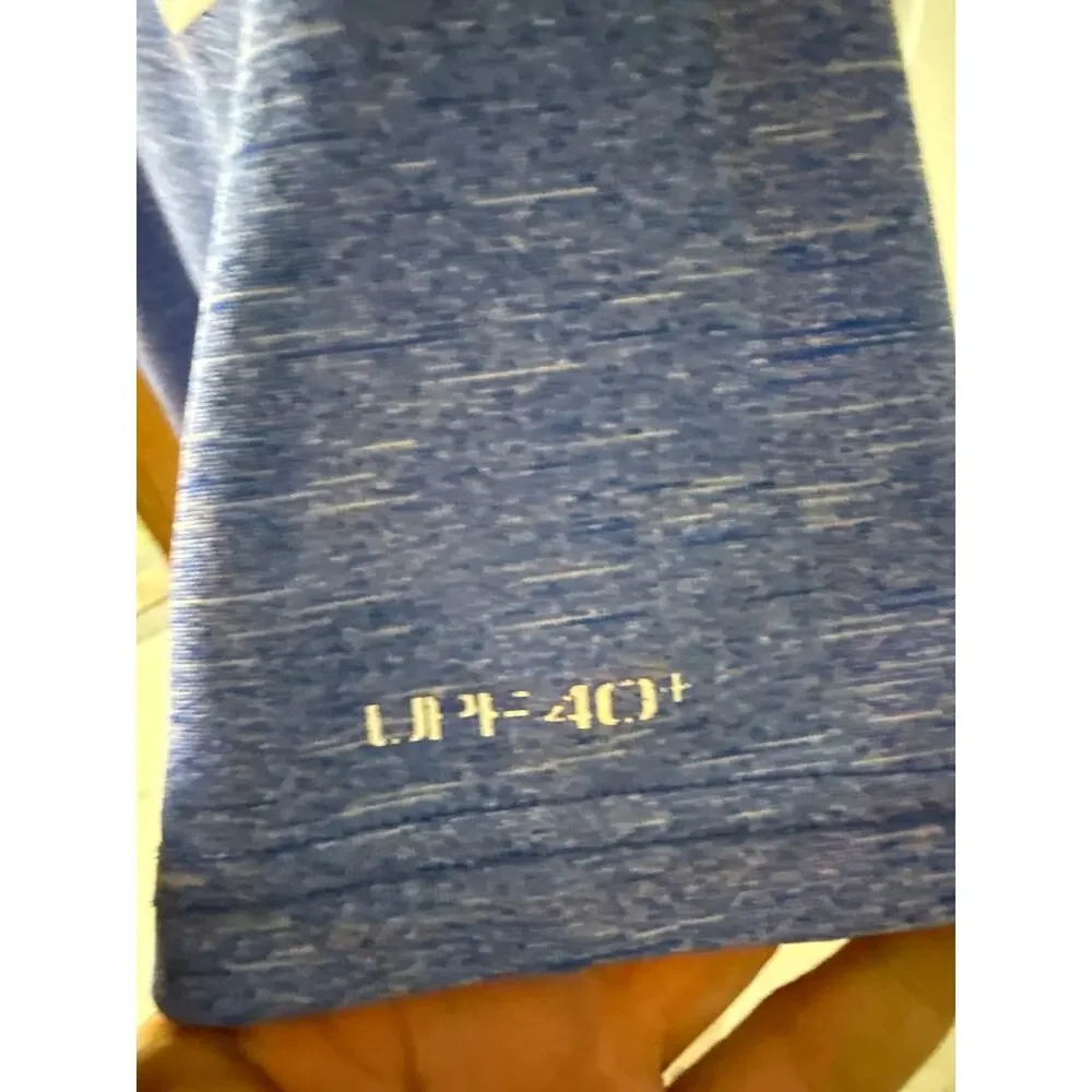 Nike‎ Swim Men's Blue Dri-Fit SPF 40+ Athletic Shirt Size Large